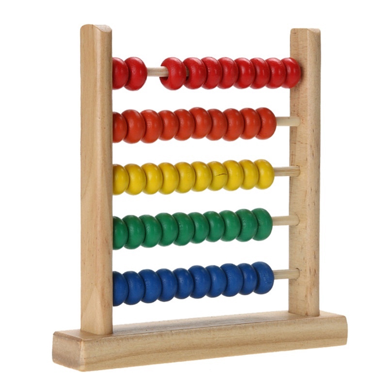 Small Abacus Educational Toys For Kids Childrens Wooden Early Learning Toy
