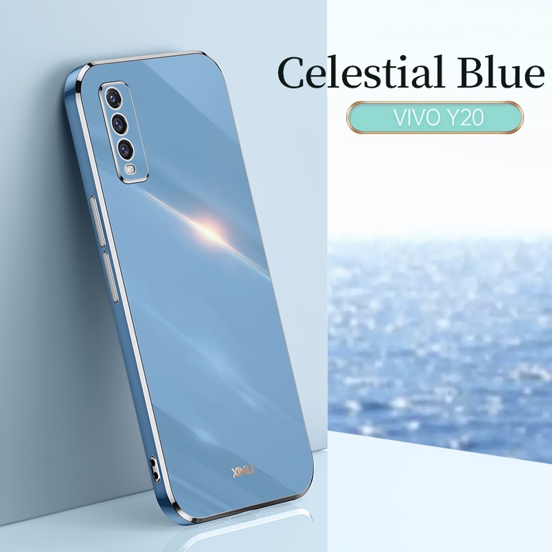 Ốp Điện Thoại Cứng Mạ Điện Cho Vivo Y21 Y21S Y12 Y15 Y17 Y12S Y15A Y15S Y20 Y20S Y20i Y50 Y30 Y11 2019