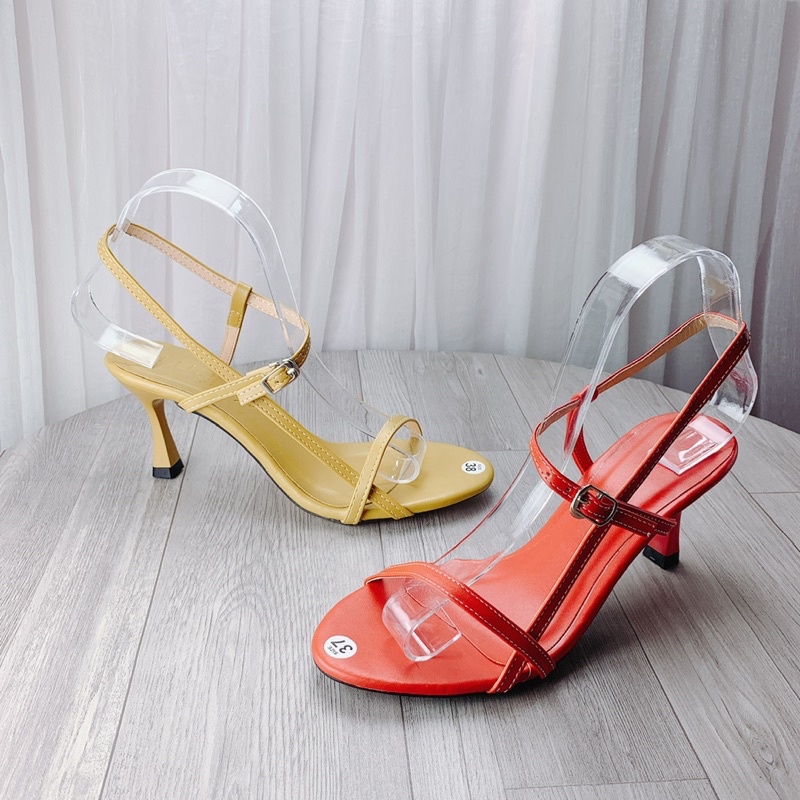 Sandal nữ giày cao gót quai mảnh dáng hàn quốc cao 7cm - B81