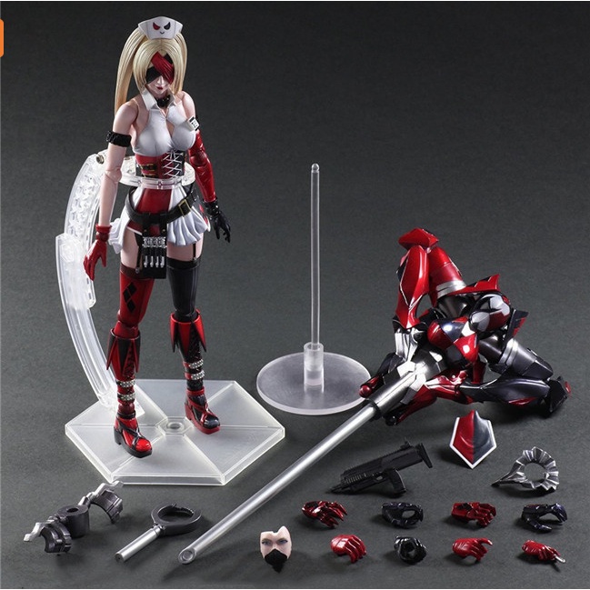 Mô Hình Figure có khớp Harley Quinn y tá chất lượng cao 26cm