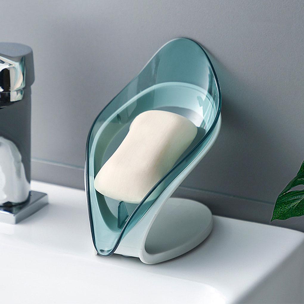 Giá Đỡ Bọt Biển Rửa Chén / Xà Phòng Hình Chiếc Lá Tiện Dụng Cho