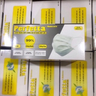 Hộp khẩu trang 3 lớp Perfetta ( 50 cái /hộp)