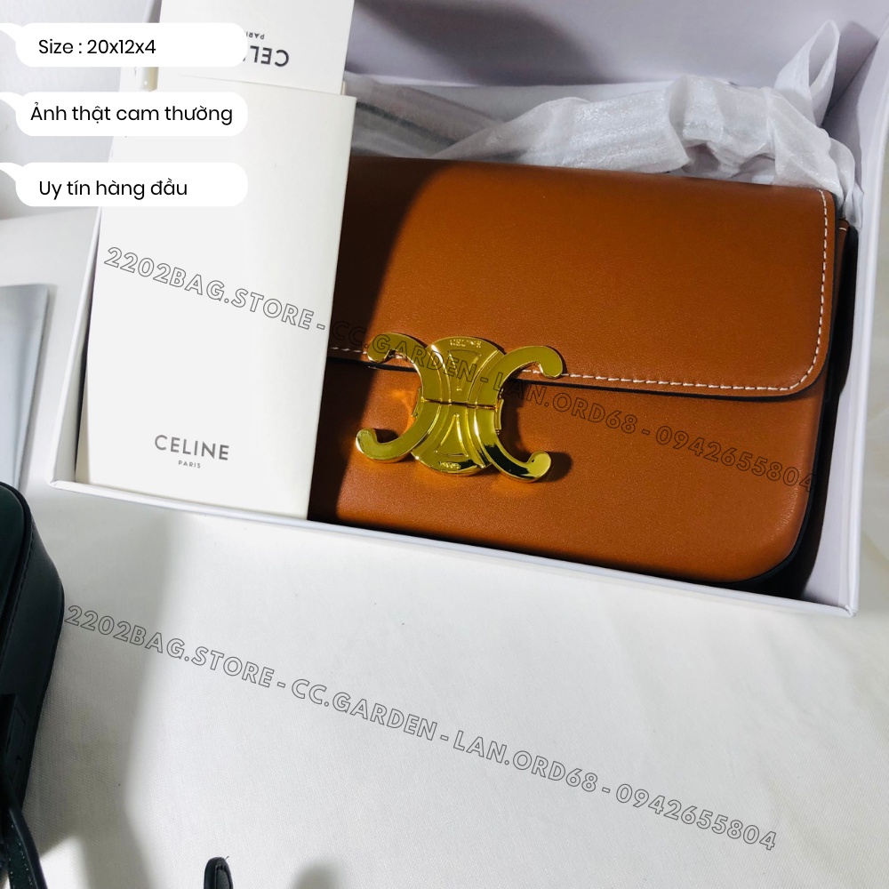 Túi kẹp nách Celi.ne xuất dư tuyển chọn full box tag túi đeo chéo nữ thời thượng