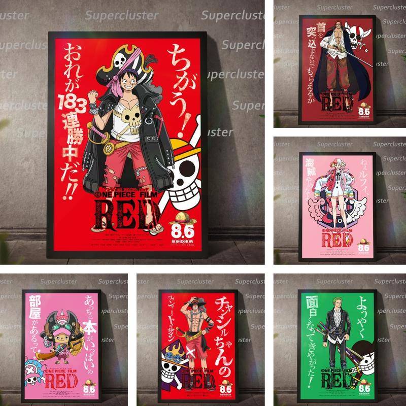 Tranh Vải Bạt Treo Tường In Hình Anime One piece 2022 Shanks Zoro Ace Nami
