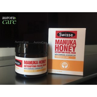 [ Swisse Manuka Honey Detoxifying Facial Mask 70g ] Mặt nạ mật ong Manuka thải độc đẹp da Swisse- hàng Úc chất lượng cao