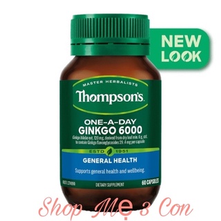 Viên bổ não Thompsons Gingko 6000mg Úc hộp 60v