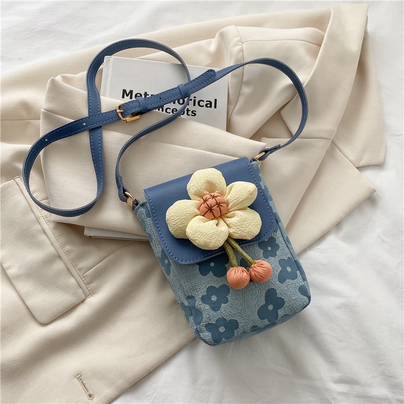 Túi Đeo Chéo Hình Vuông Nhỏ In Họa Tiết Hoa Thời Trang Mùa Hè Dành Cho Nữ 2022