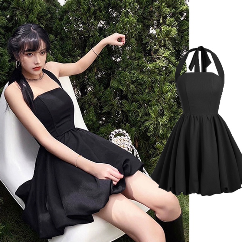 Đầm Ngắn Cổ Yếm Thời Trang Mùa Hè Gợi Cảm Cho Nữ