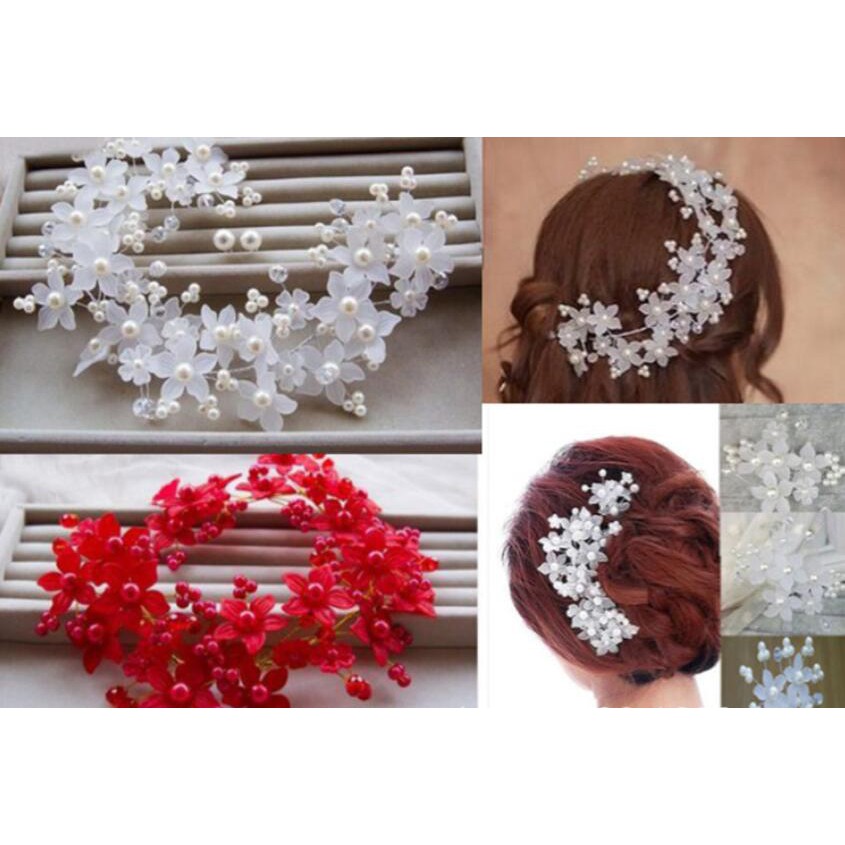 Set 50 Hạt Xỏ Lỗ 29mm Hình Hoa Làm Trang Sức Thời Trang