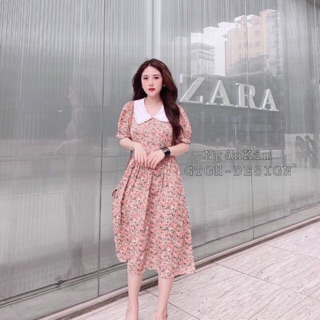 VÁY HOA NHÍ CHẤT ĐŨI LỤA