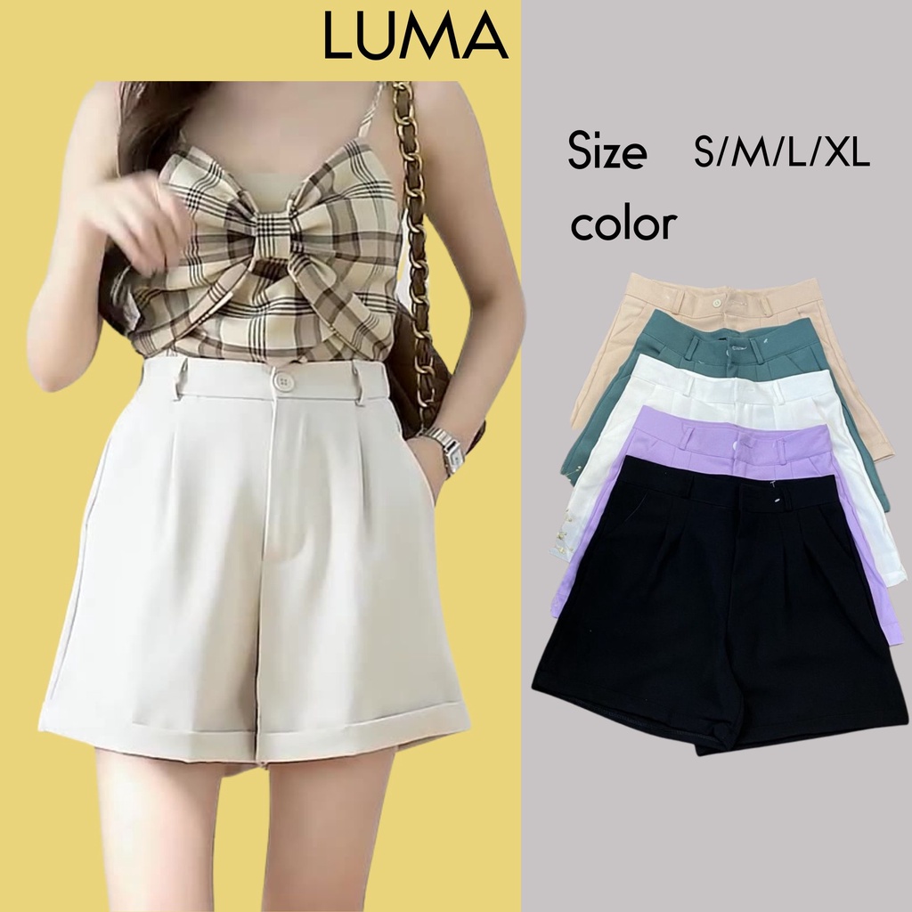 Quần short nữ gập gấu_Quần sooc nữ tuyết mưa mềm mịn