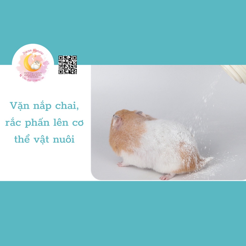 Phấn tắm khô Jonsanty cho Hamster, thỏ, bọ, Chinchillas, chó, mèo và một số động vật khác