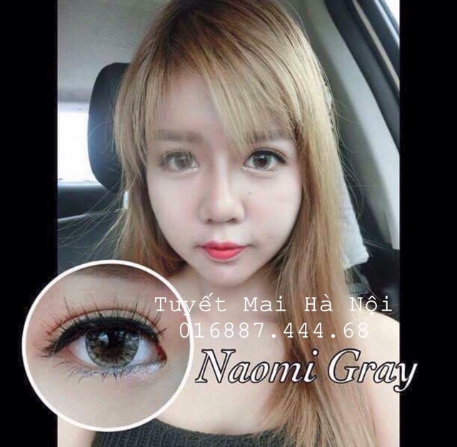 Kính áp tròng Vassen Naomi gray có độ cận
