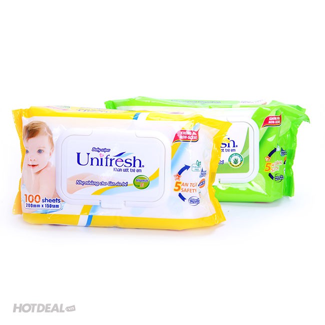 KHĂN GIẤY ƯỚT UNIFRESH 80 MIẾNG