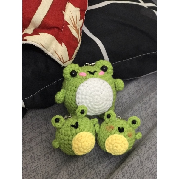 Móc khoá ếch nhiều kích cỡ siêu cute