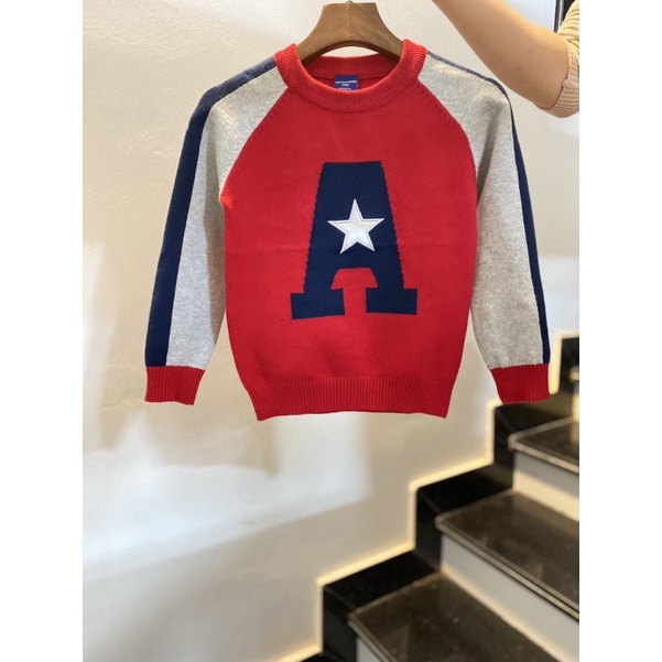 Áo Len Dệt Kim Dày Ấm Cho Bé Trai 2-6 Tuổi, Áo Len Hàng Quảng Châu size 100-140