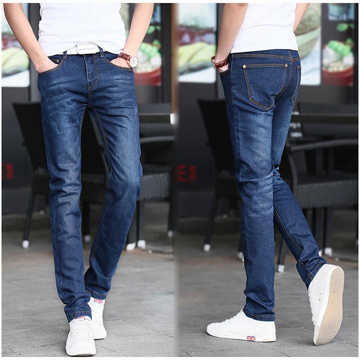 Quần Jean Nam Xanh Đậm Dáng Ôm | BigBuy360 - bigbuy360.vn