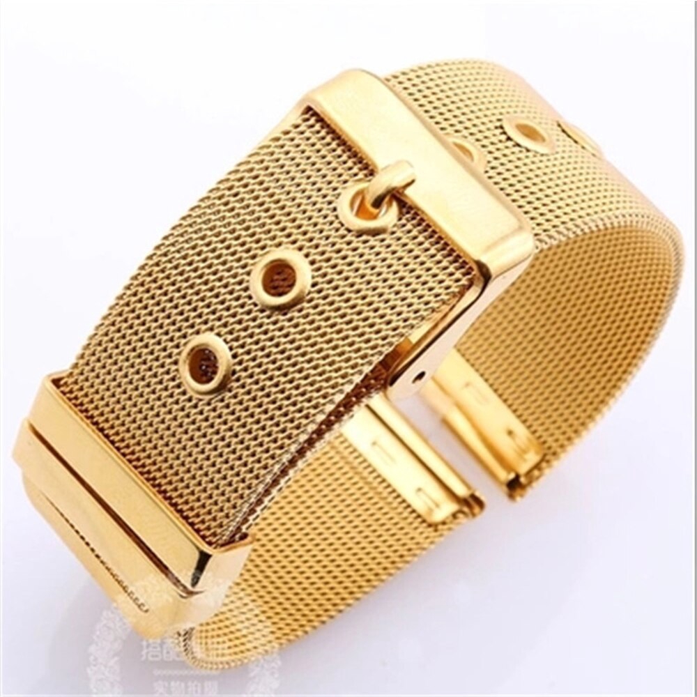 Dây đeo đồng hồ bằng thép không gỉ 304 dài 18mm 20mm 22mm 24mm