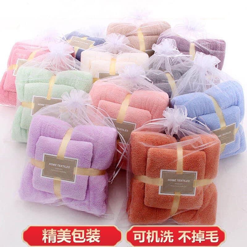 Set bộ 3 khăn mềm mịn