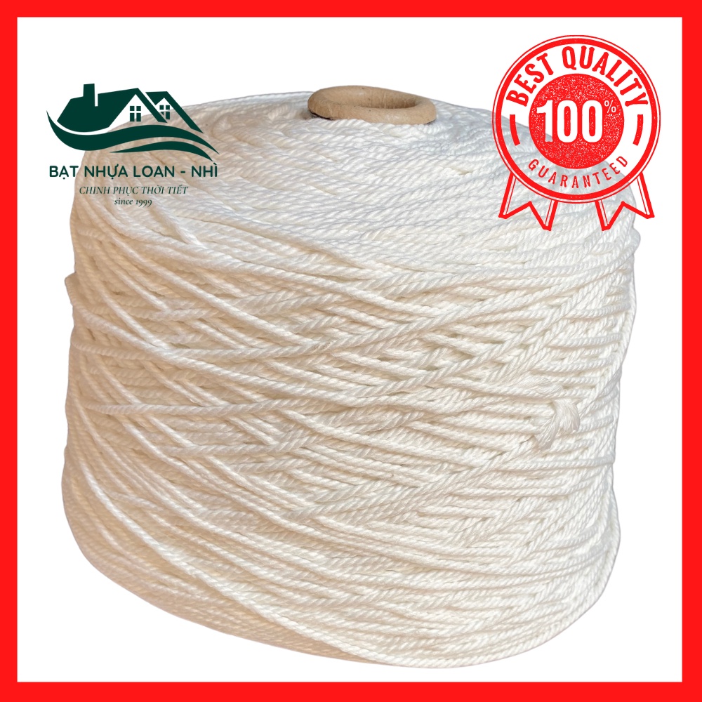 Chỉ khâu bao tải, bao bì, Chỉ cuộn lớn, Sợi 3mm