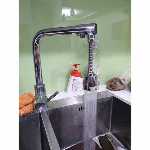 Đầu Nối Vòi Nước Thông Minh Xoay 720 Độ Tăng Áp Inox Siêu Hót Hít