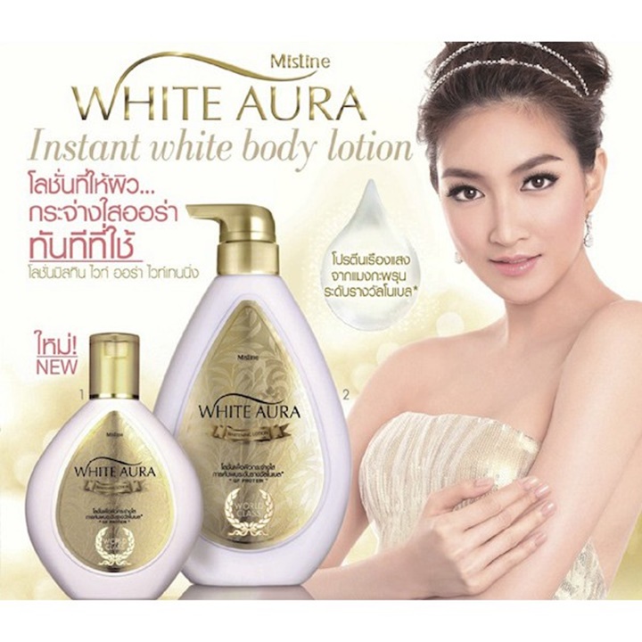Kem dưỡng body Mistine White Aura Whitening Lotion Thái Lan 400ml