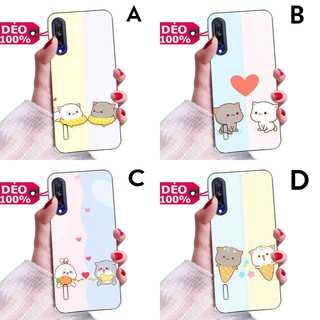 ỐP LƯNG XIAOMI MI A3 – CC9E HÌNH NỀN COUPLE HAI BÉ MÈO CON XINH XẮN