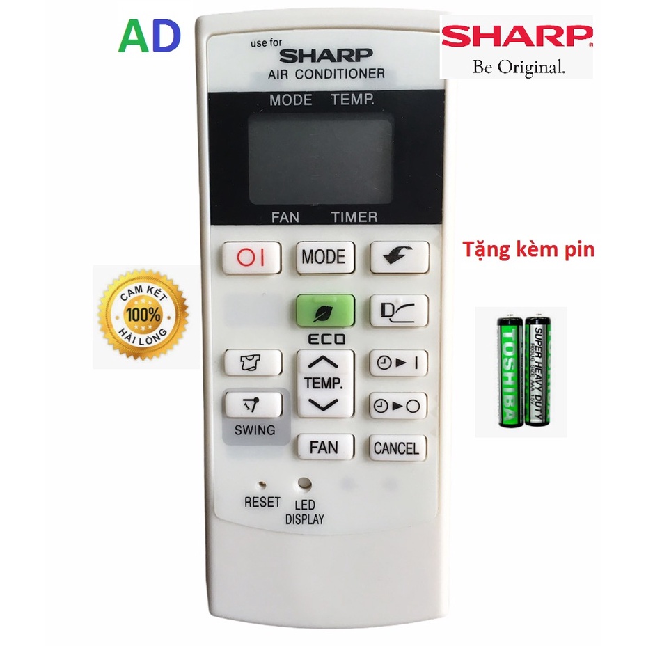 Điều khiển điều hòa Sharp CRMC-A876KBEZ loại tốt thay thế khiển zin theo máy