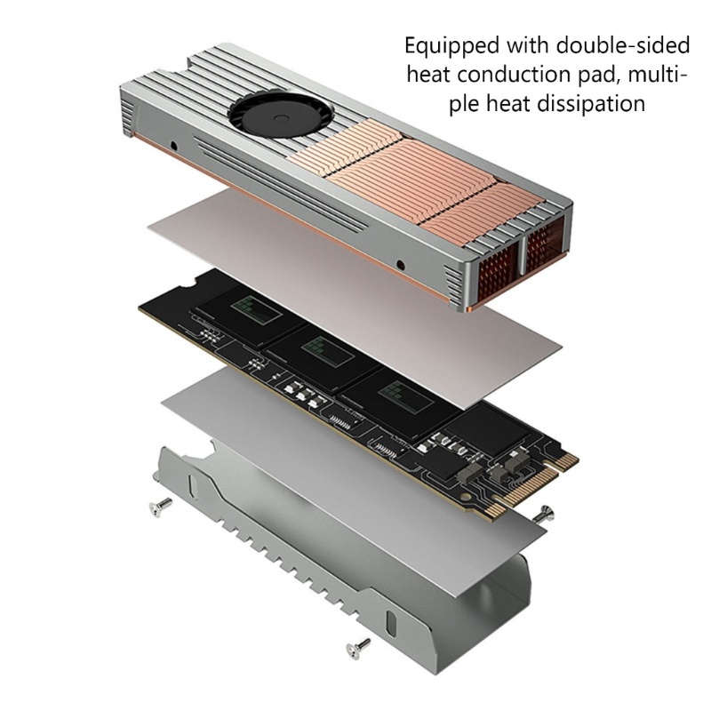 Bộ Tản Nhiệt Bằng Nhôm Cho Ổ Đĩa Cứng M2 NVME SSD
