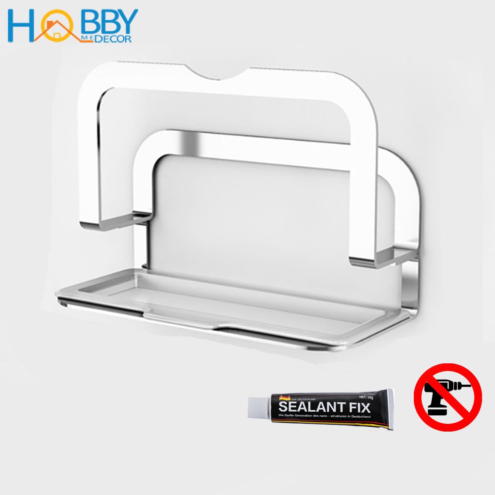 Kệ treo thớt nắp vung HOBBY TT2 Inox 304 dán tường gạch men - có sẵn keo dán và không khoan | BigBuy360 - bigbuy360.vn