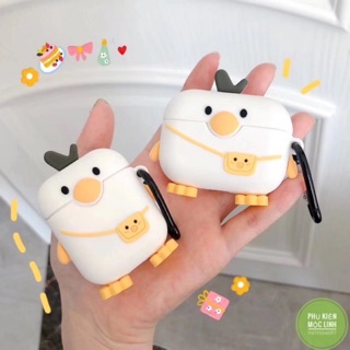 [Hàng Mới Về] Case Vỏ Bao Airpods Đựng Tai Nghe Airpod 1 2 Pro 3 Vịt Koduck Pokemon tặng kèm móc tay Cover