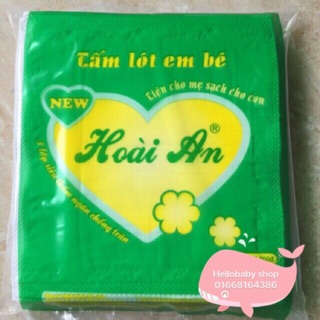 Tấm lót hoài an xanh cho bé