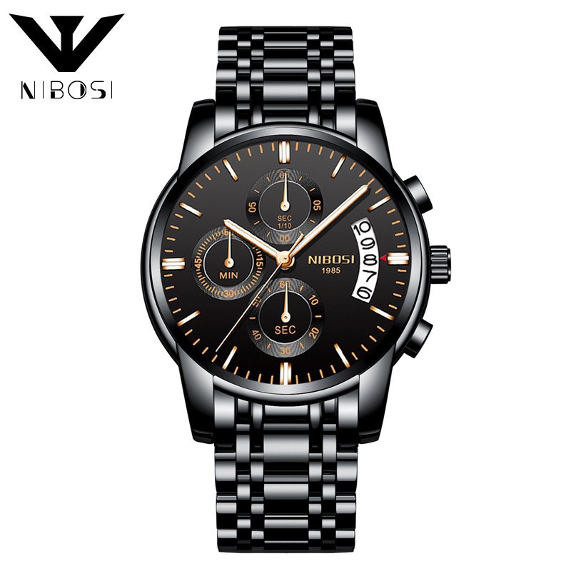 Đồng hồ nam NIBOSI 2353 dây thép đúc mẫu mới cải cá tính, mạnh mẽ Bán lẻ giá sỉ