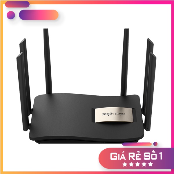 Router wifi cho gia đình RUIJIE RG-EW1200G Pro, bộ phát wifi 6 râu xuyên tường- Hàng chính hãng