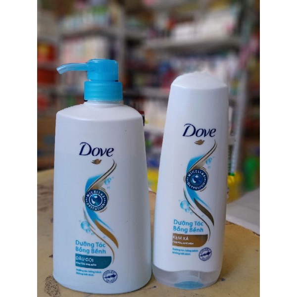 Bộ dầu xả 335g - gội DOVE DƯỠNG TÓC BỒNG BỀNH 650G