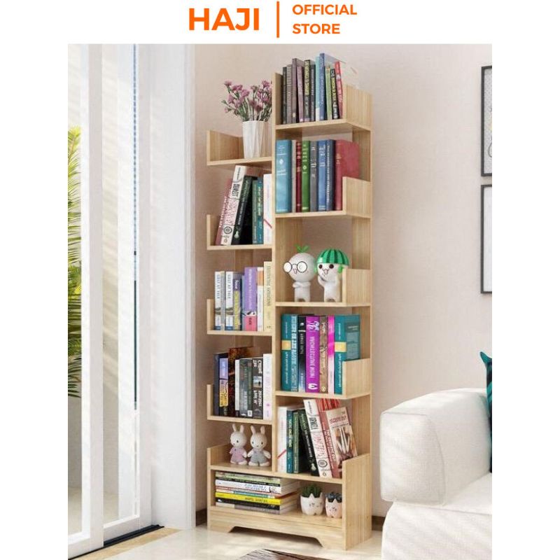 Kệ sách đứng hình cây 11 tầng lưu trữ vật dụng khoa học thương hiệu HAJI A66
