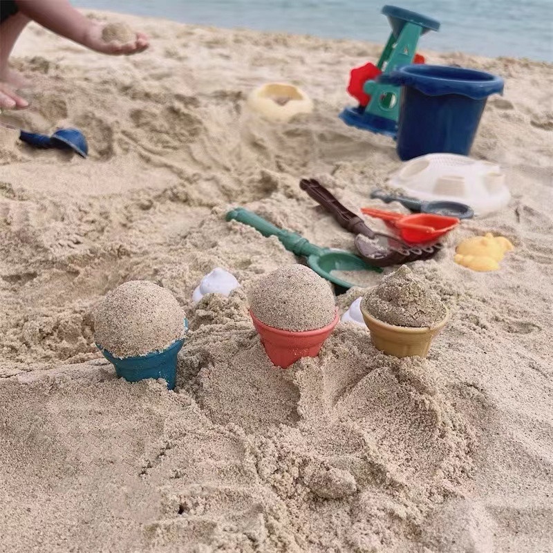 Bộ đồ chơi xúc cát dạng xô và xẻng xúc cát đi biển mùa hè cho bé