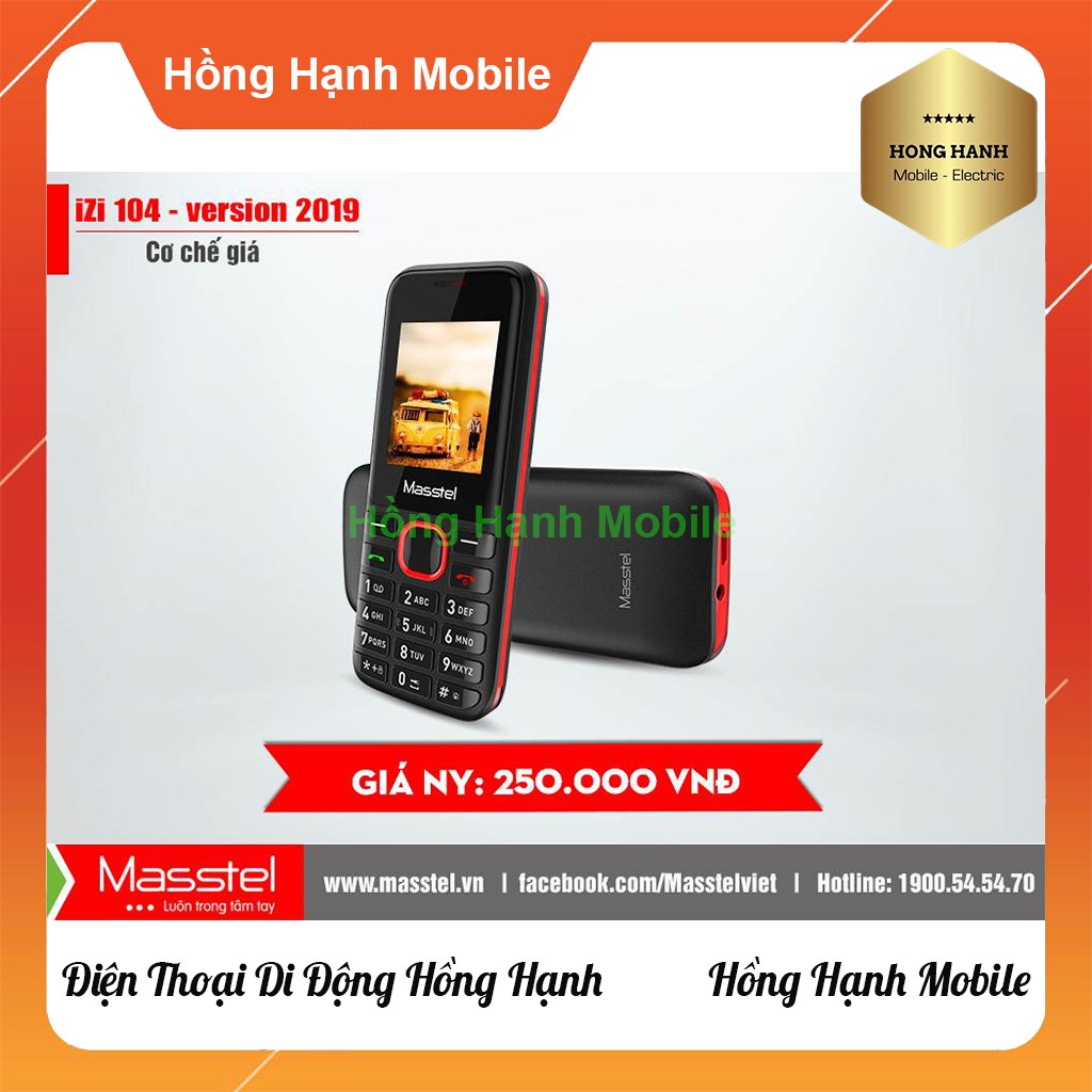 Điện Thoại Masstel iZi 104 - Hàng Chính Hãng - Hồng Hạnh Mobile