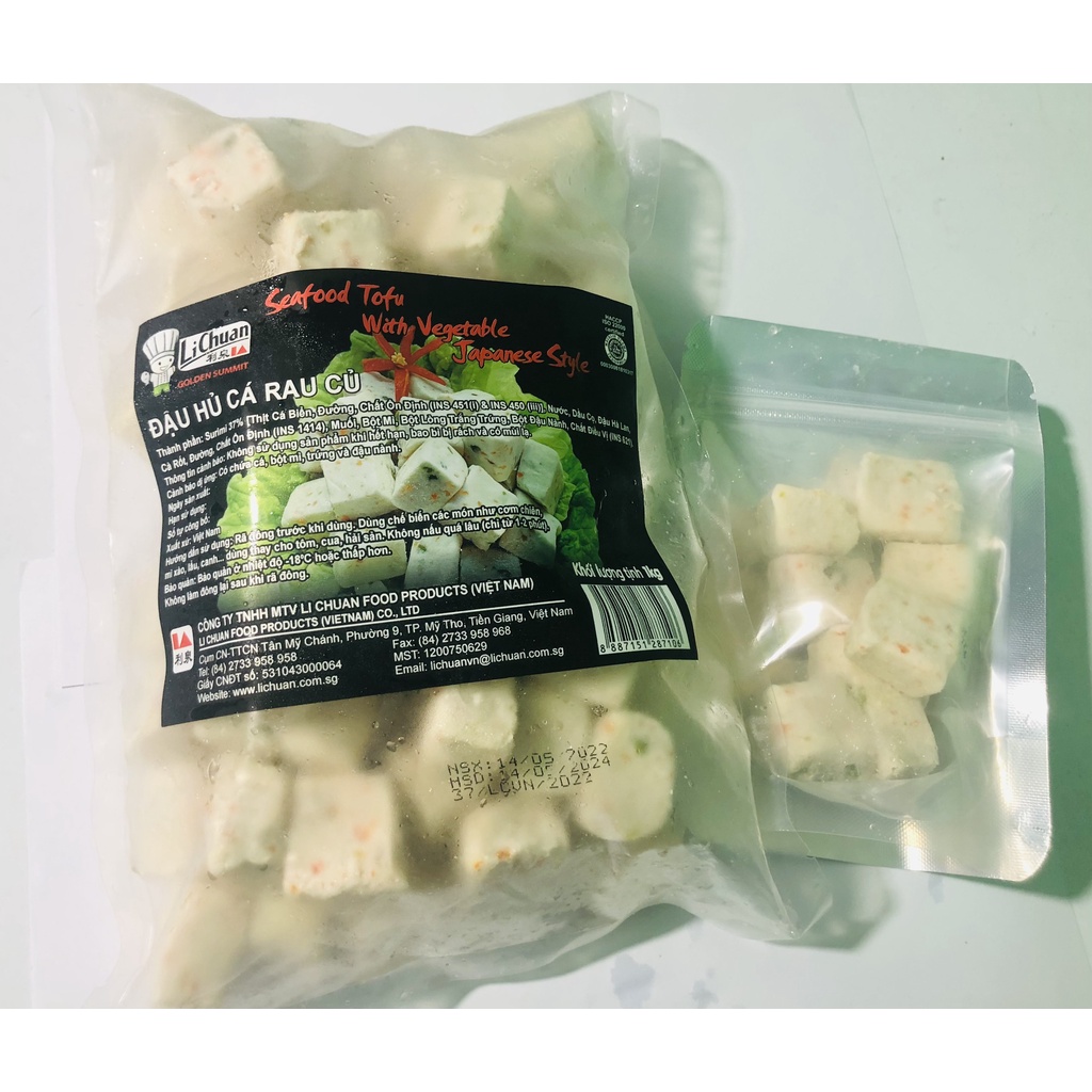 1KG ĐẬU HŨ HẢI SẢN RAU CỦ LI CHUAN_ hàng mới về_ ship hỏa tốc/ 500g
