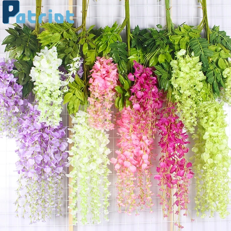 Dây hoa tử đằng giả dùng trang trí độc đáo