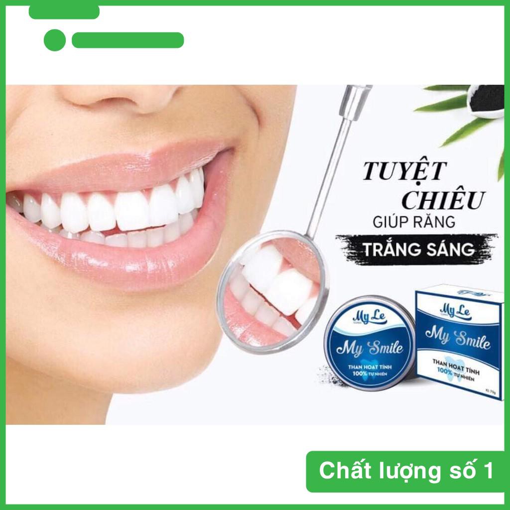 Than hoạt tính trắng răng My Smile 70gr làm trắng răng từ than hoạt tính nhiên an toàn