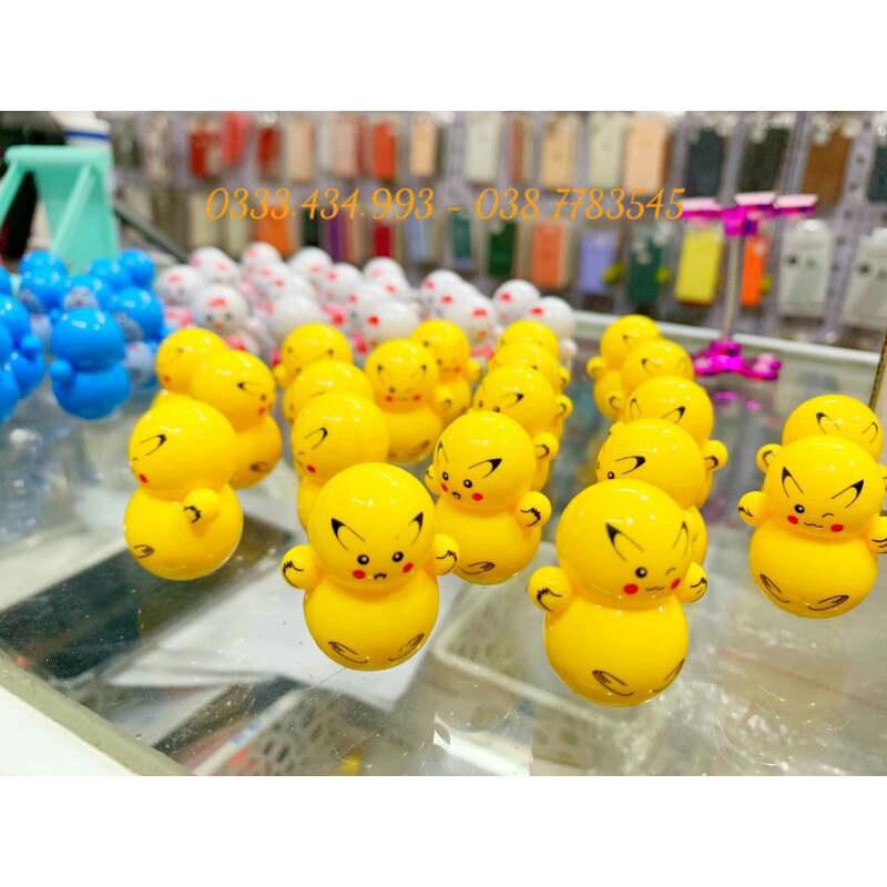 Đồ chơi lật đật mini DOREMON - PIKACHU - NGƯỜI TUYẾT dễ thương ý nghĩa cho bé, trưng bày trên ô tô, bàn làm việc,bàn học