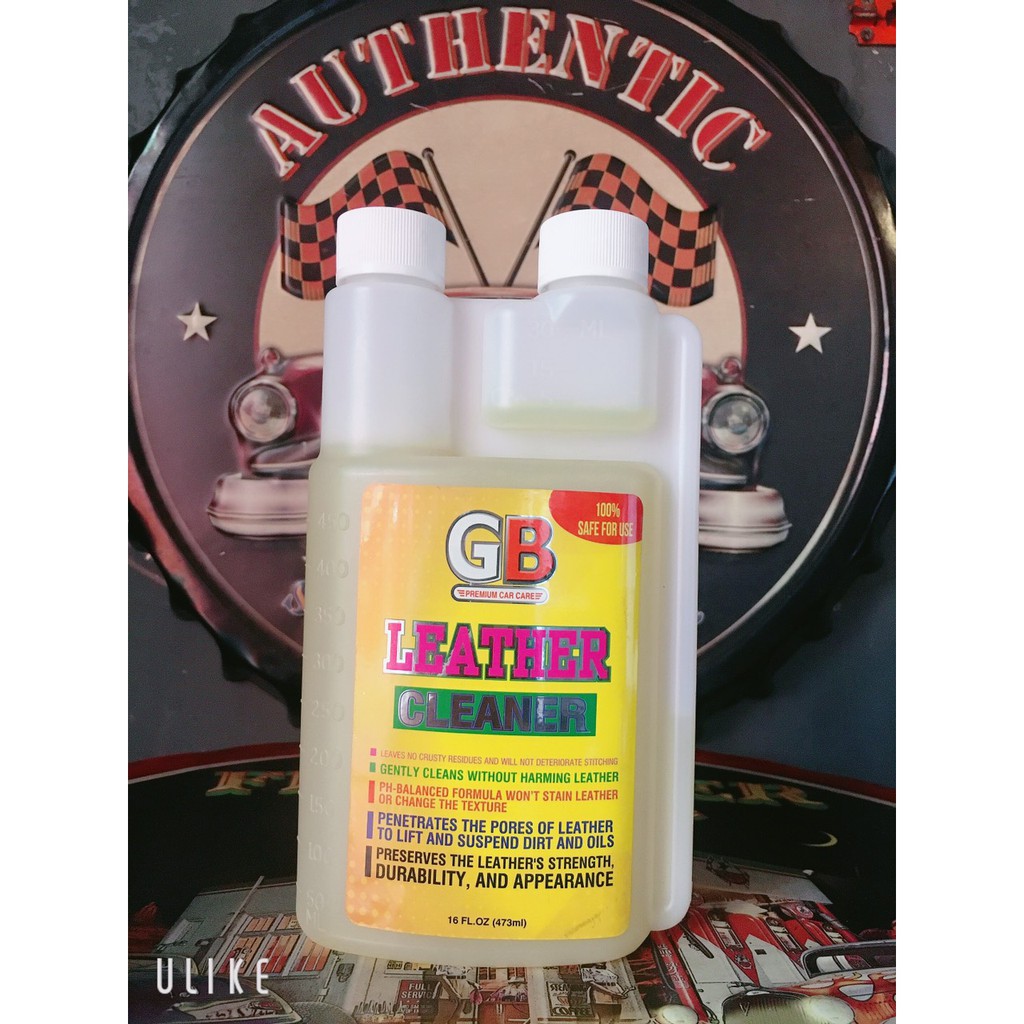 Dung dịch vệ sinh da GB Leather Cleaner 473ml chamsocxestore