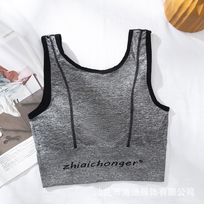 Áo bra, áo tập gym yoga chất liệu cotton thấm hút mồ hôi thời trang nữ phong cách thể thao năng động có mút nâng ngực