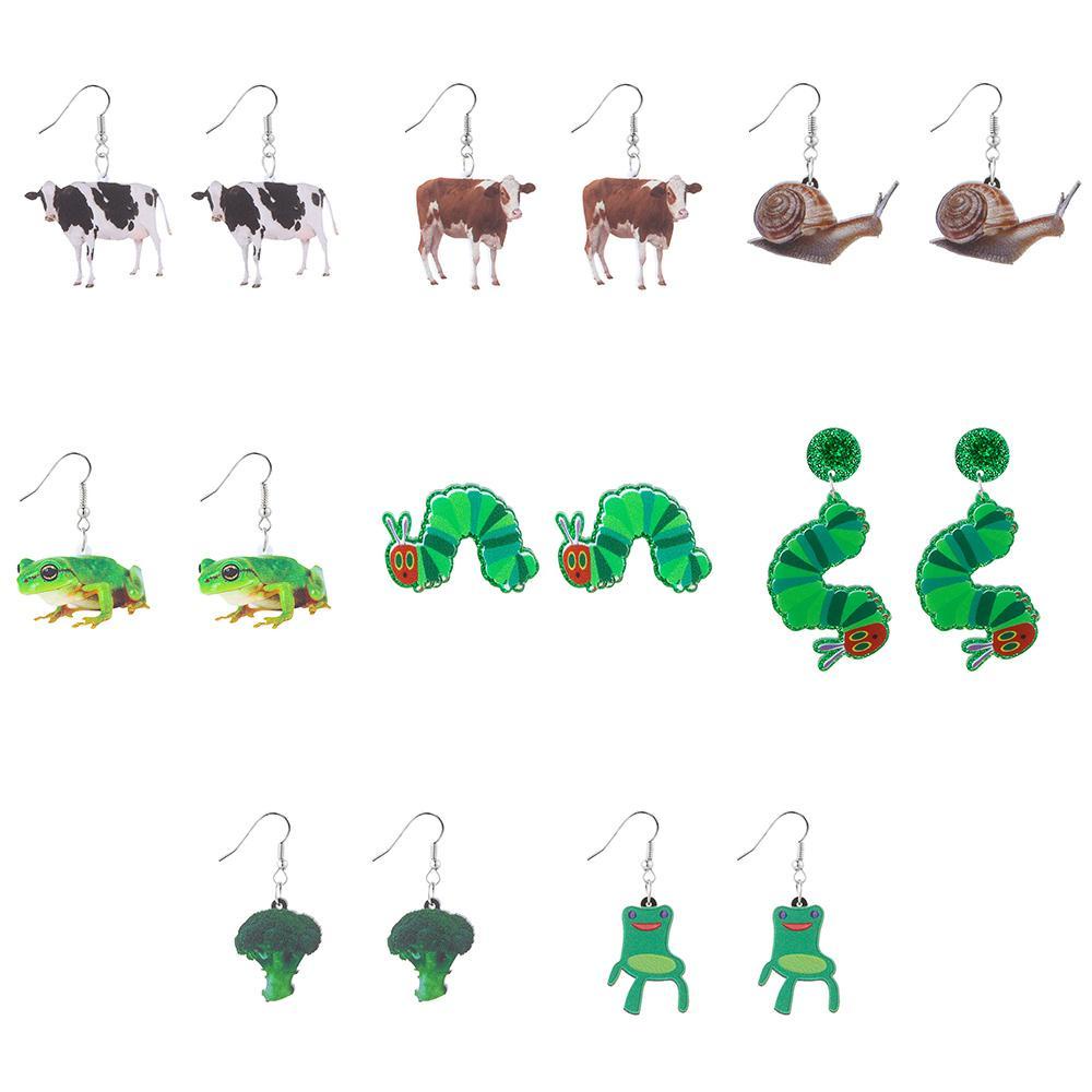 Khuyên Tai Acrylic Hình Ốc Sên Dễ Thương Thời Trang