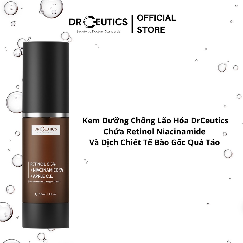 DRCEUTICS Kem Dưỡng Chống Lão Hoá Chứa Retinol Niacinamide Và Dịch Chiết Tế Bào Gốc Quả Táo (30ml)