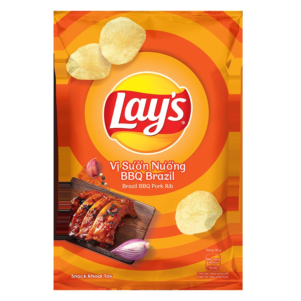 Combo 4 Snack Khoai Tây Lay's bịch 95g,Mix Vị:gà cay phô mai Hàn Quốc,phô mai cheddar,sườn nướng BBQ,thăn bò nướng Texas