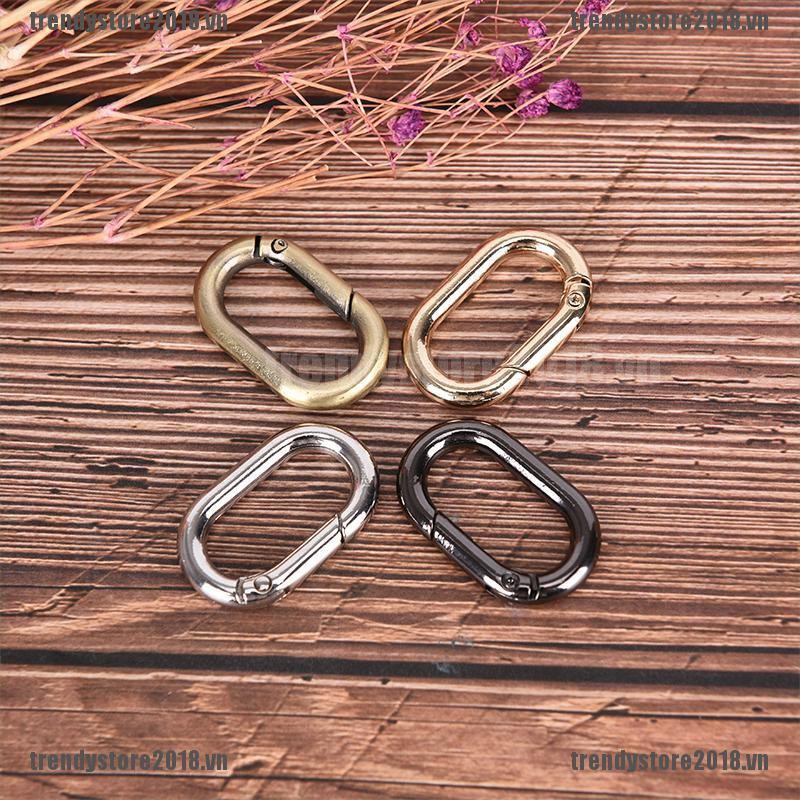 Bộ 5 móc khóa oval bằng hợp kim tiện dụng dùng ngoài trời chất lượng cao