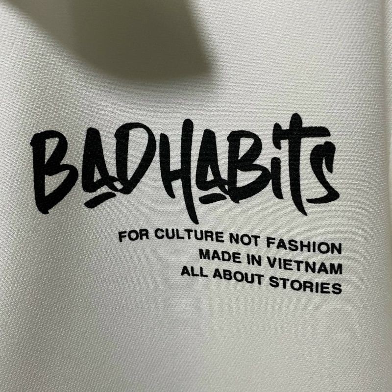 Áo sơ mi cổ Vest BAD HABIT form rộng unisex (Ảnh thật)