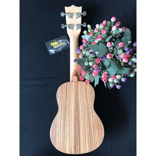 Đàn Ukulele Soprano Full Gỗ Gỗ Sọc CB2